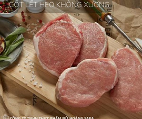 Cốt lết heo không xương 1KG 