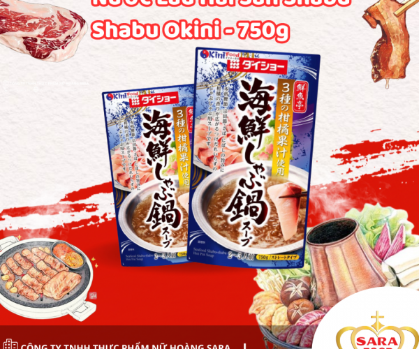 Nước Lẩu Hải Sản Shabu Shabu Okini - 750g 