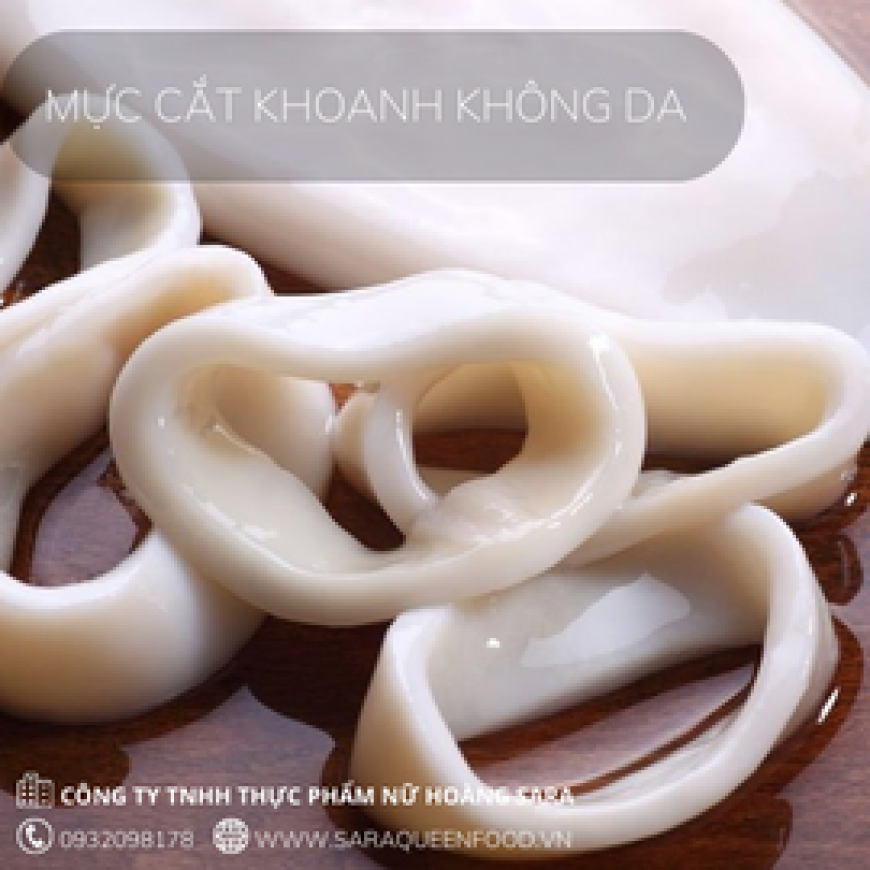 Mực Cắt Khoanh Không Da 500g