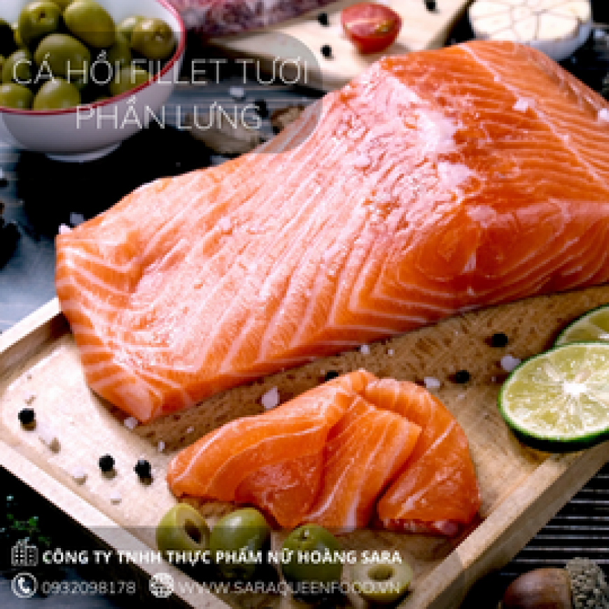 Cá Hồi Fillet Tươi - Phần Lưng