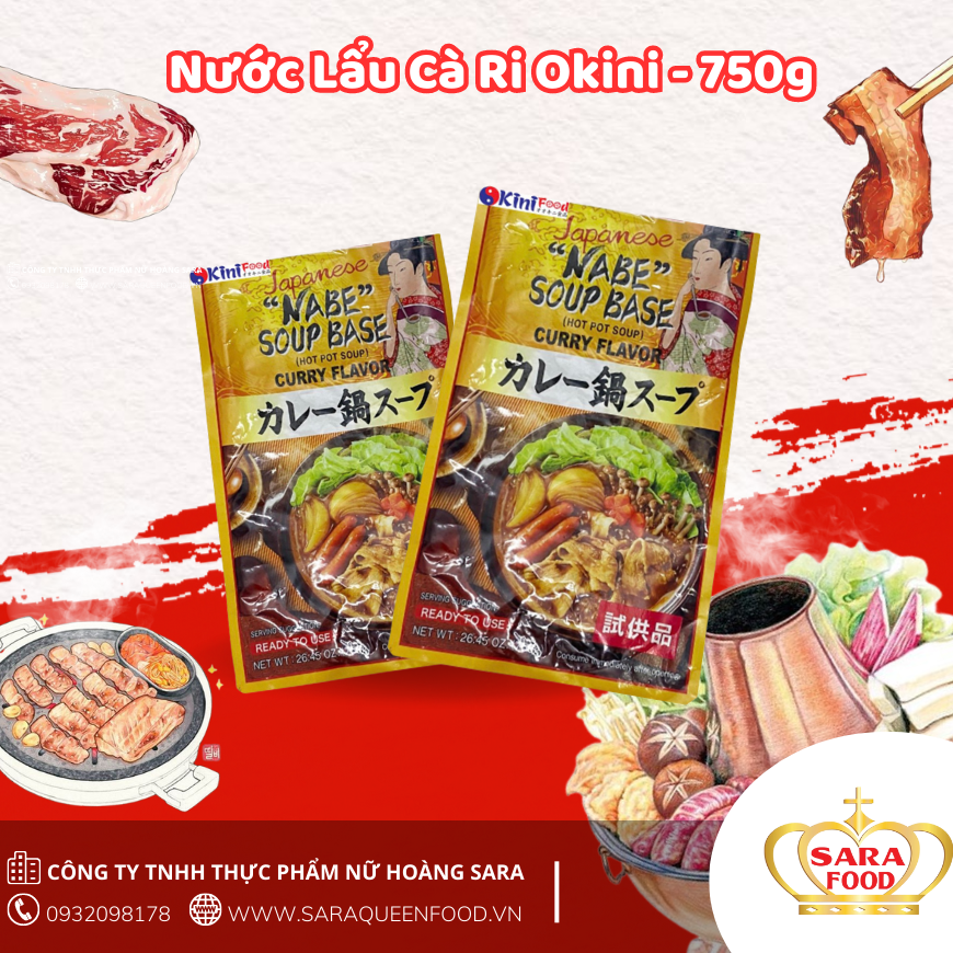 Nước Lẩu Cà Ri Okini - 750g