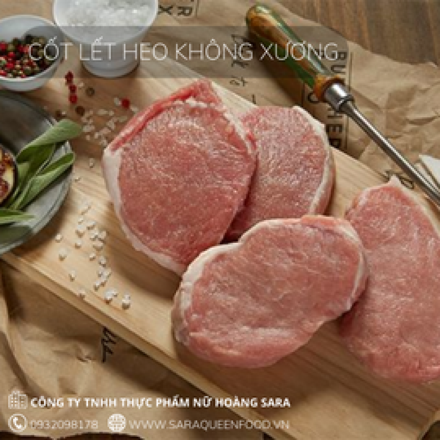 Cốt lết heo không xương 1KG 