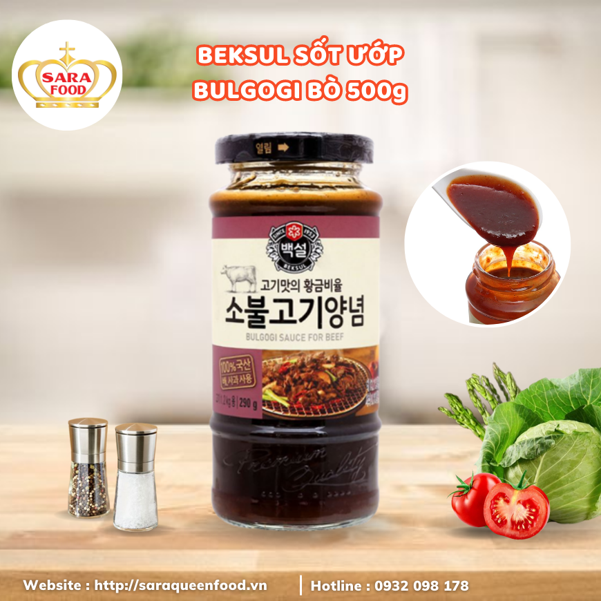 BEKSUL SỐT ƯỚP BULGOGI BÒ 290g