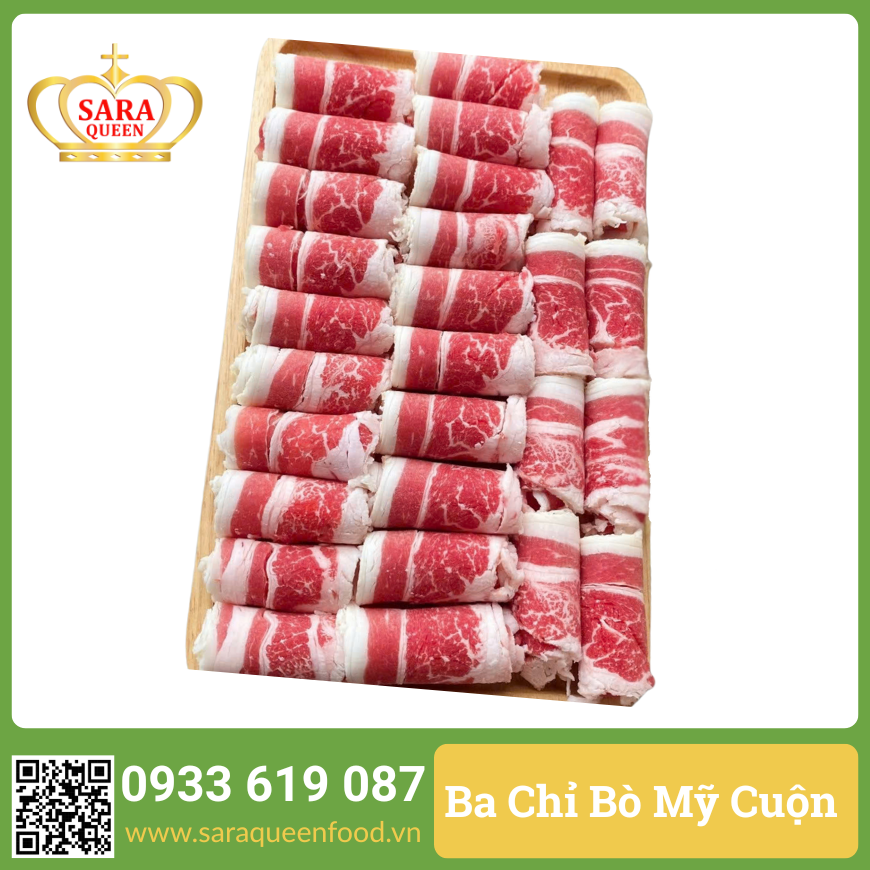 Ba Chỉ Bò Mỹ Cuộn - Short Plate Beef US
