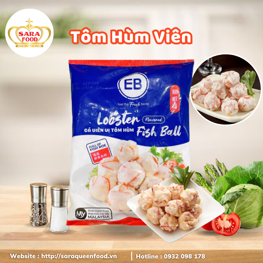 Tôm Hùm Viên - Viên Thả Lẩu 500g