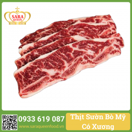 Thịt sườn bò Mỹ có xương Choice USDA (loại cao cấp)- Short Rib Bone In Choice USDA 500g