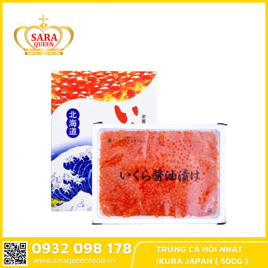 TRỨNG CÁ HỒI NHẬT IKURA JAPAN (500G)