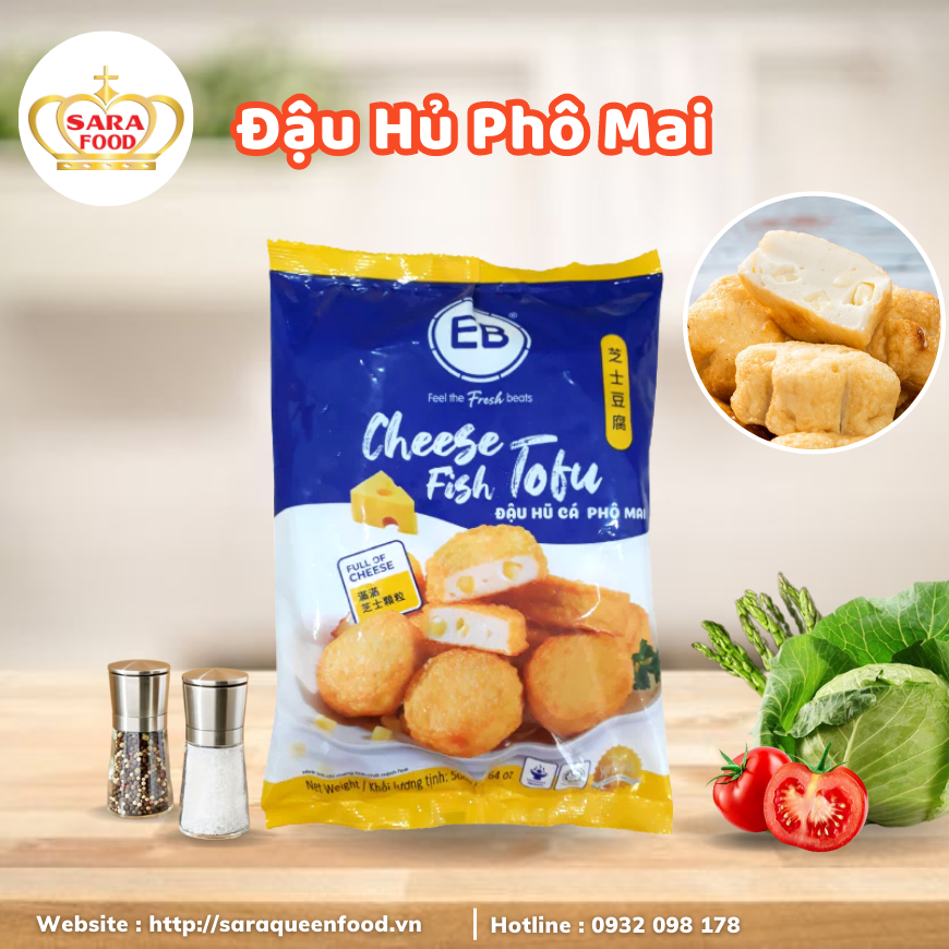 Đậu Hủ Phô Mai - VIÊN THẢ LẨU 500G